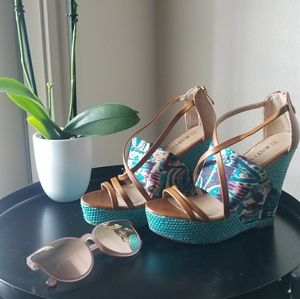 JustFab Turquoise Topanga